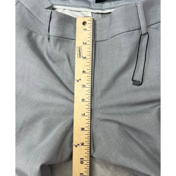 Express Editor Barely Boot Low Rise Stretch Pants Womens Size 8R Gray Blend - Picture 7 of 16